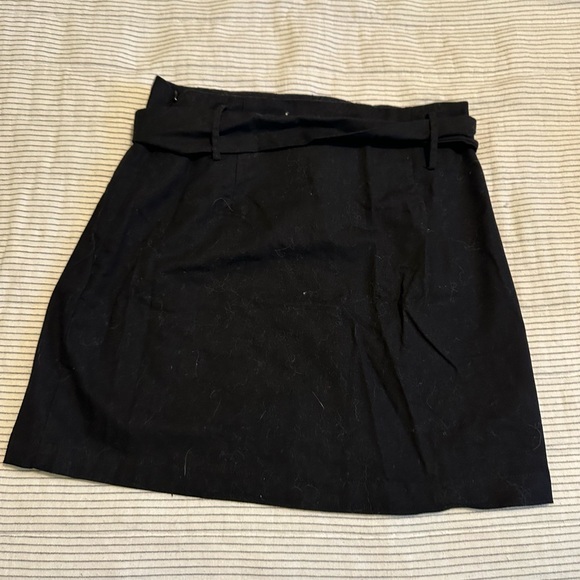 Sugarlips Black A-Line Skirt with Tortoise Shell Buckle - Picture 2 of 3